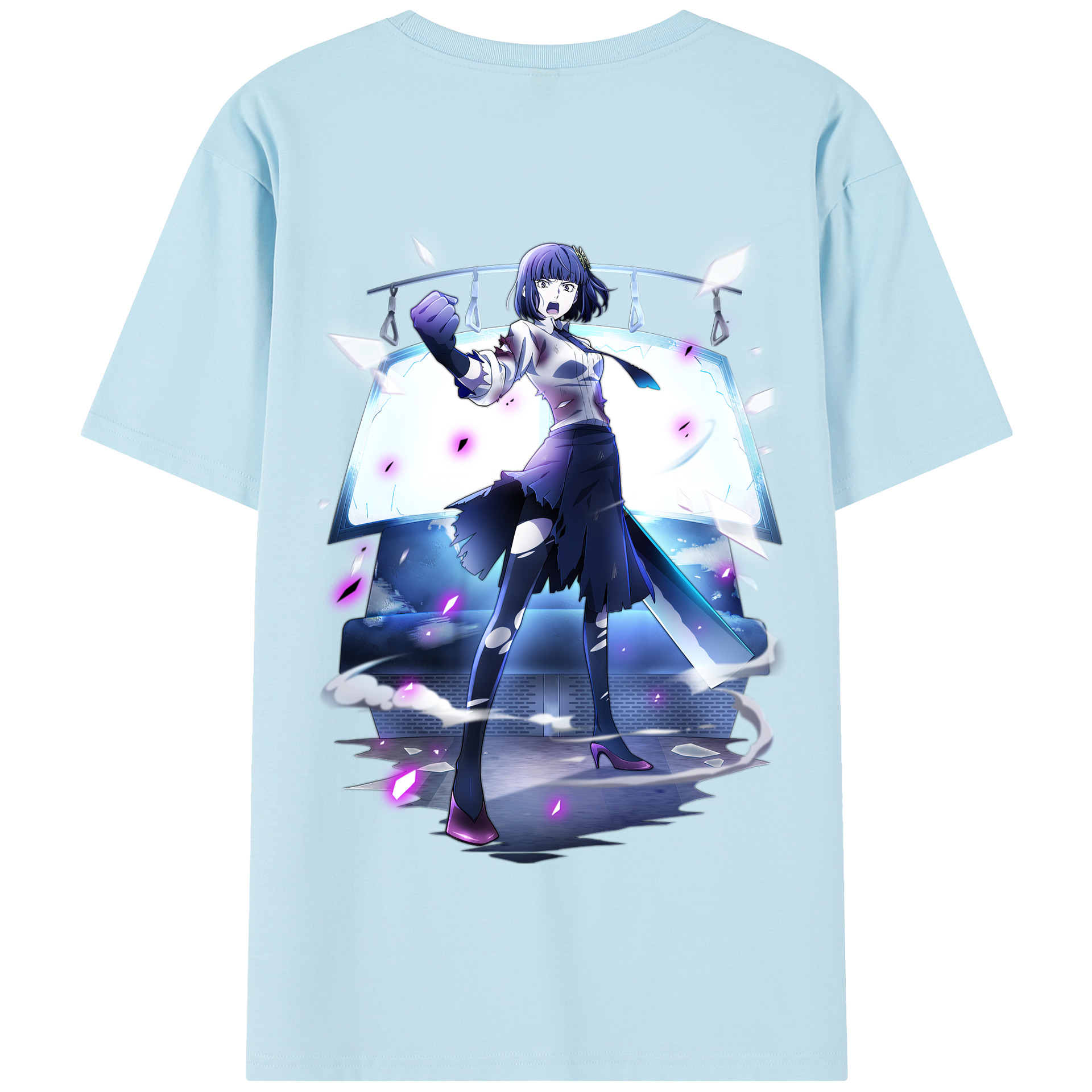 （画像用） 文豪ストレイドッグス Bungo Stray Dogs 綿100％半袖Tシャツ（背面プリント）